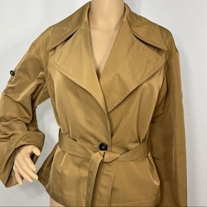 Escada Gold Trench Coat Jacket